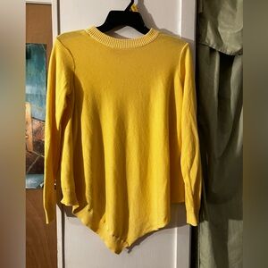 Catherine Malandrino Bright Yellow Crewneck Sweater